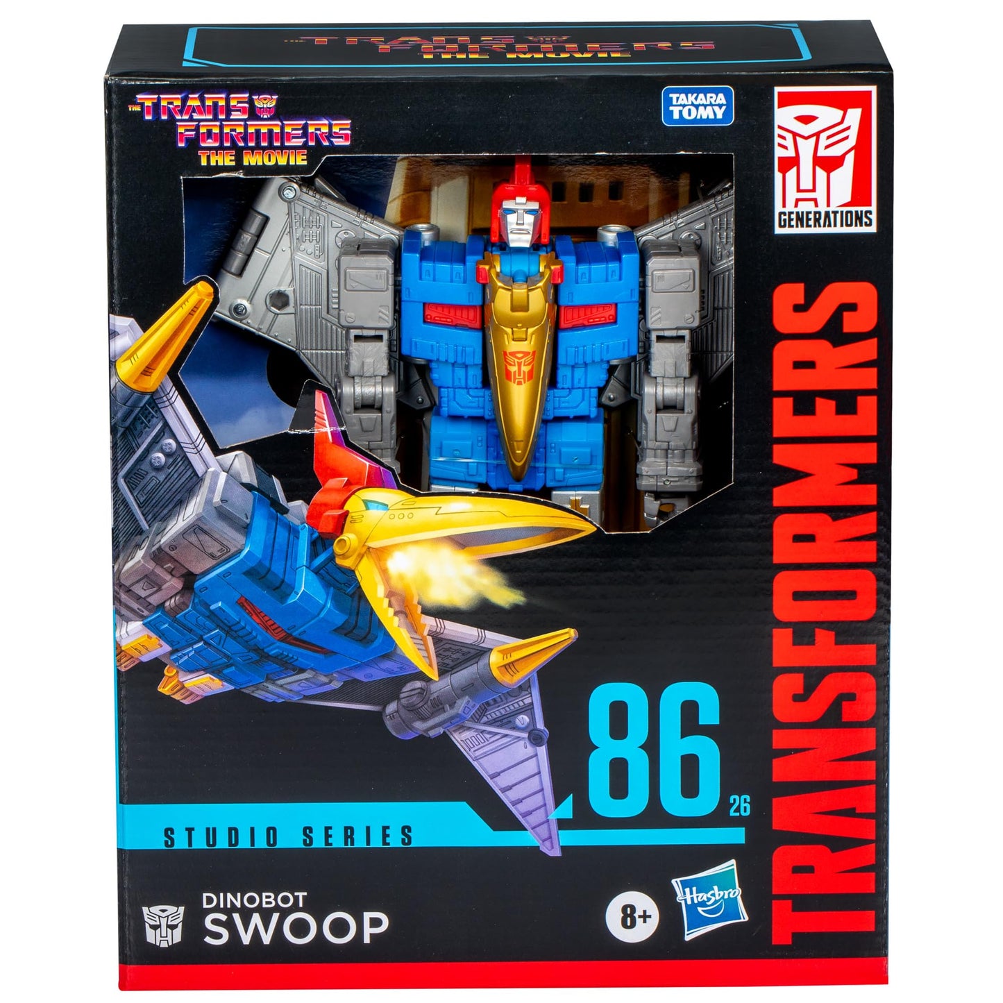 Transformers Studio Series Leader Dinobot Swoop | 8.5-Inch Converting Action Figure from The Movie 86-26