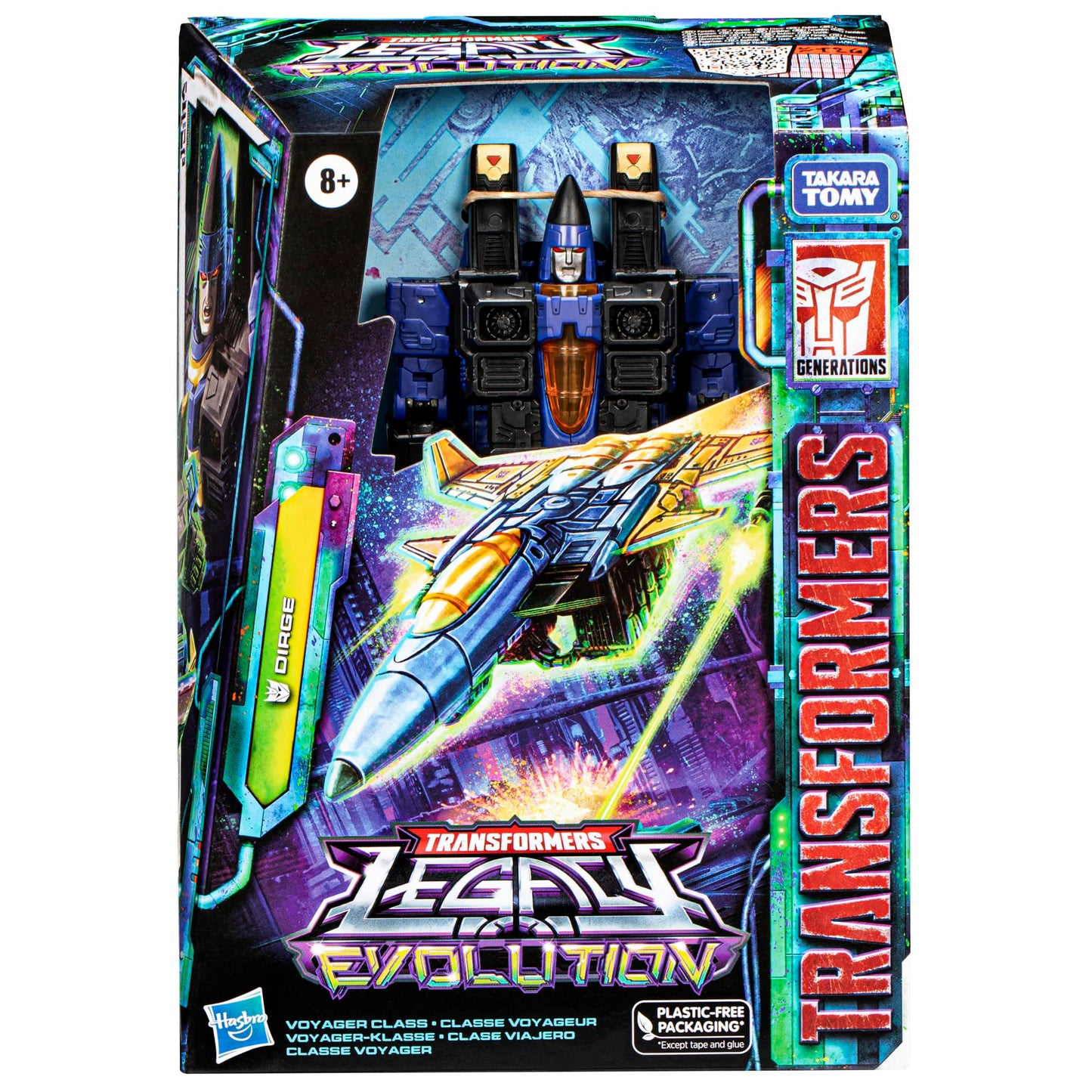 Transformers Legacy Evolution Voyager Dirge Toy – 7-Inch Action Figure for Ages 8+
