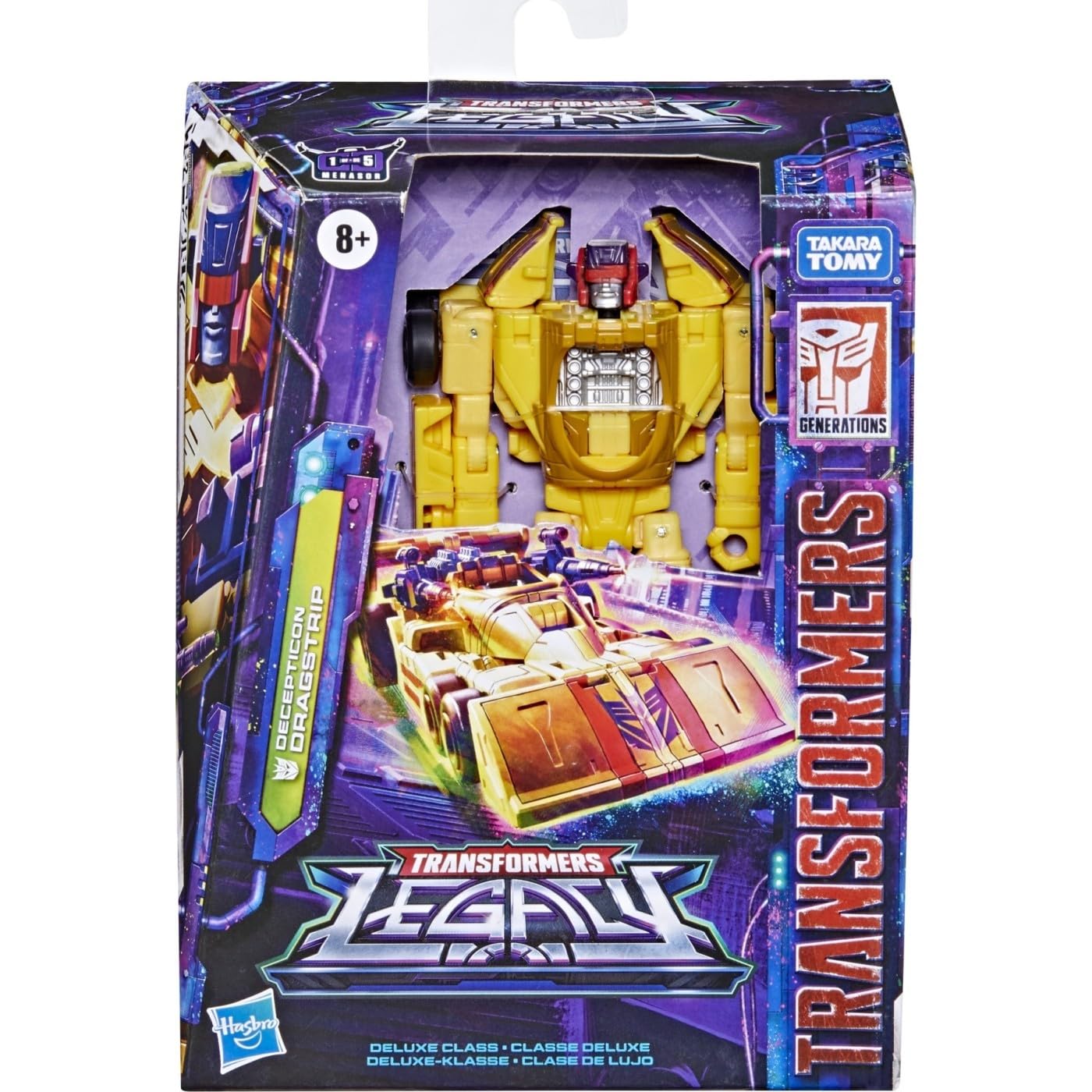 Transformers Generations Legacy Deluxe Decepticon Dragstrip – 5.5-Inch Action Figure | Ages 8+