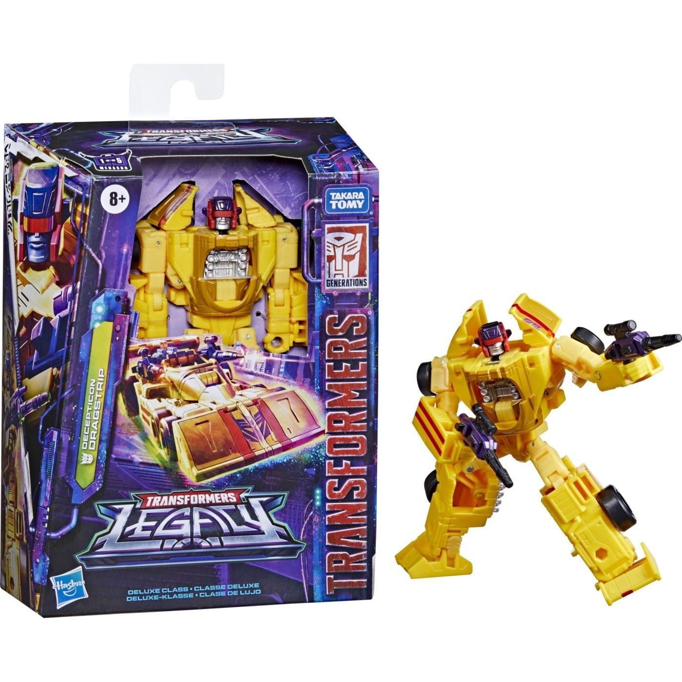 Transformers Generations Legacy Deluxe Decepticon Dragstrip – 5.5-Inch Action Figure | Ages 8+