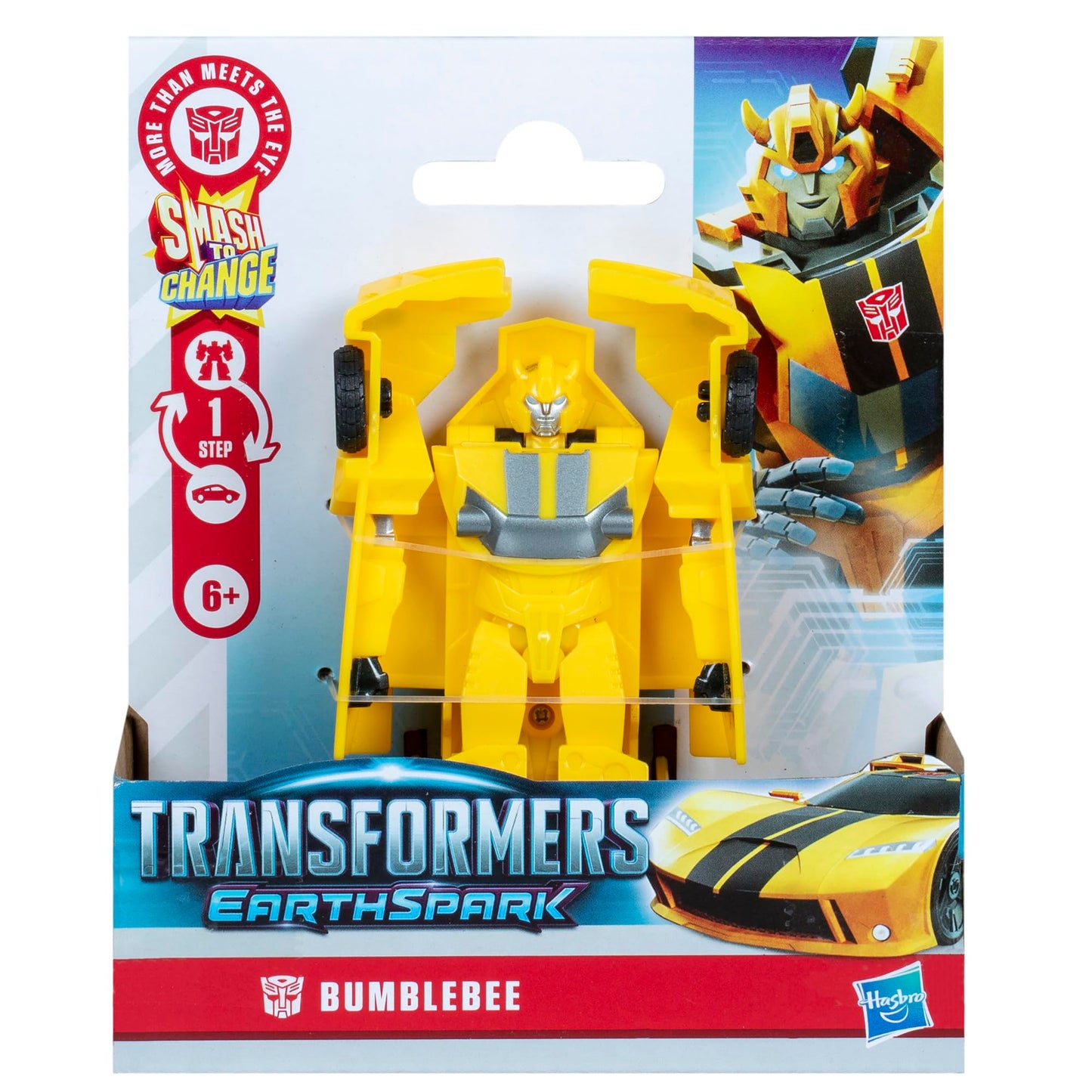 Transformers EarthSpark 1-Step Smash Changer Bumblebee 4-Inch Action Figure