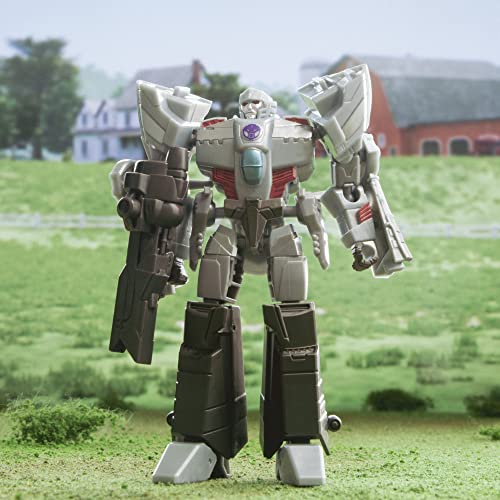 Transformers EarthSpark Megatron Deluxe 12.5 cm Figure — 2-in-1 Robot to Aircraft, Build-a-Figure