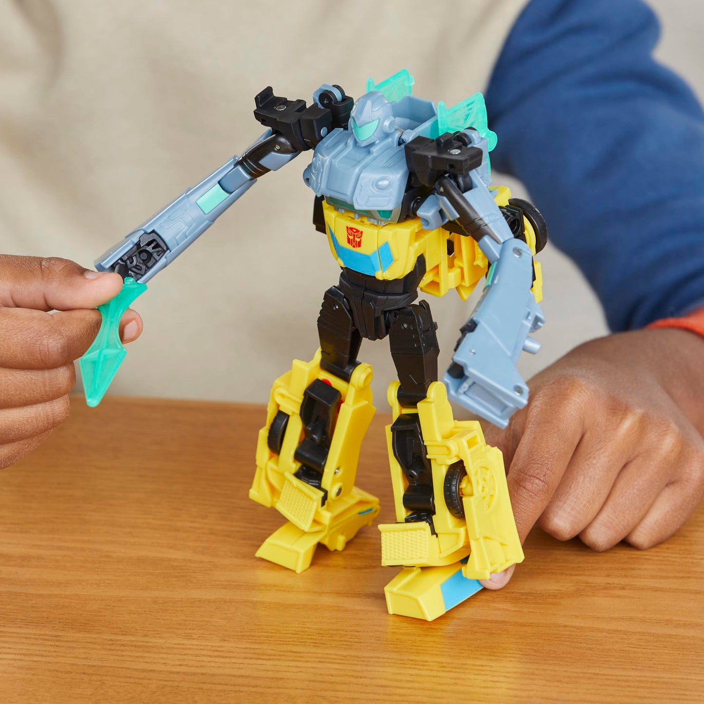 Transformers EarthSpark Cyber-Combiner: Bumblebee & Mo Malto Figures