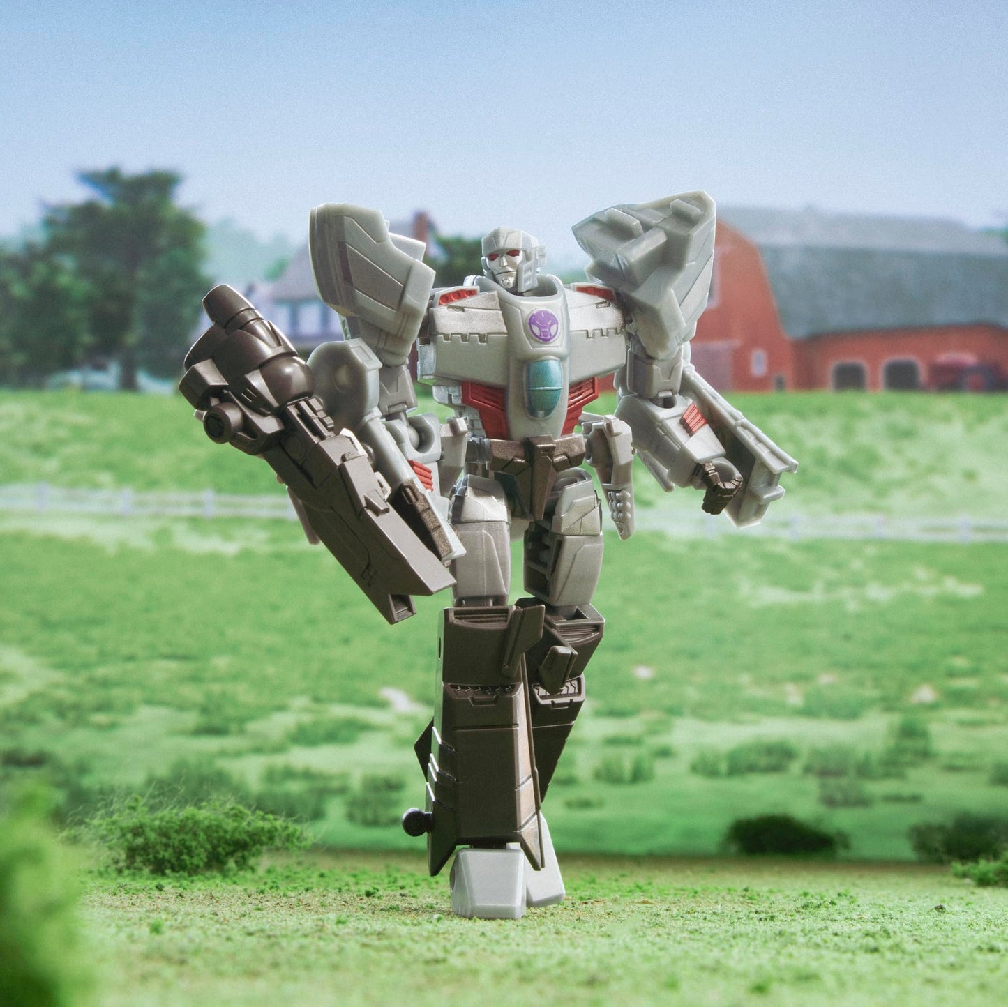 Transformers EarthSpark Megatron Deluxe 12.5 cm Figure — 2-in-1 Robot to Aircraft, Build-a-Figure
