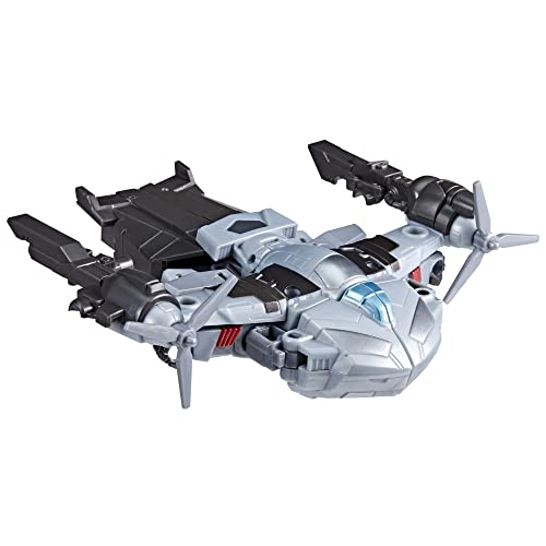 Transformers EarthSpark Megatron Deluxe 12.5 cm Figure — 2-in-1 Robot to Aircraft, Build-a-Figure