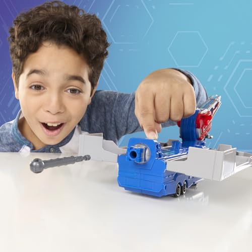 Transformers EarthSpark Optimus Prime Battle Trailer Playset – Lights & Sounds