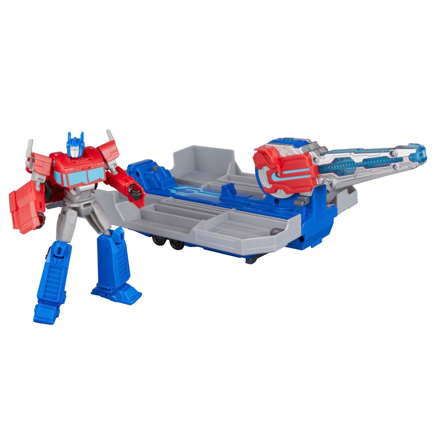 Transformers EarthSpark Optimus Prime Battle Trailer Playset – Lights & Sounds