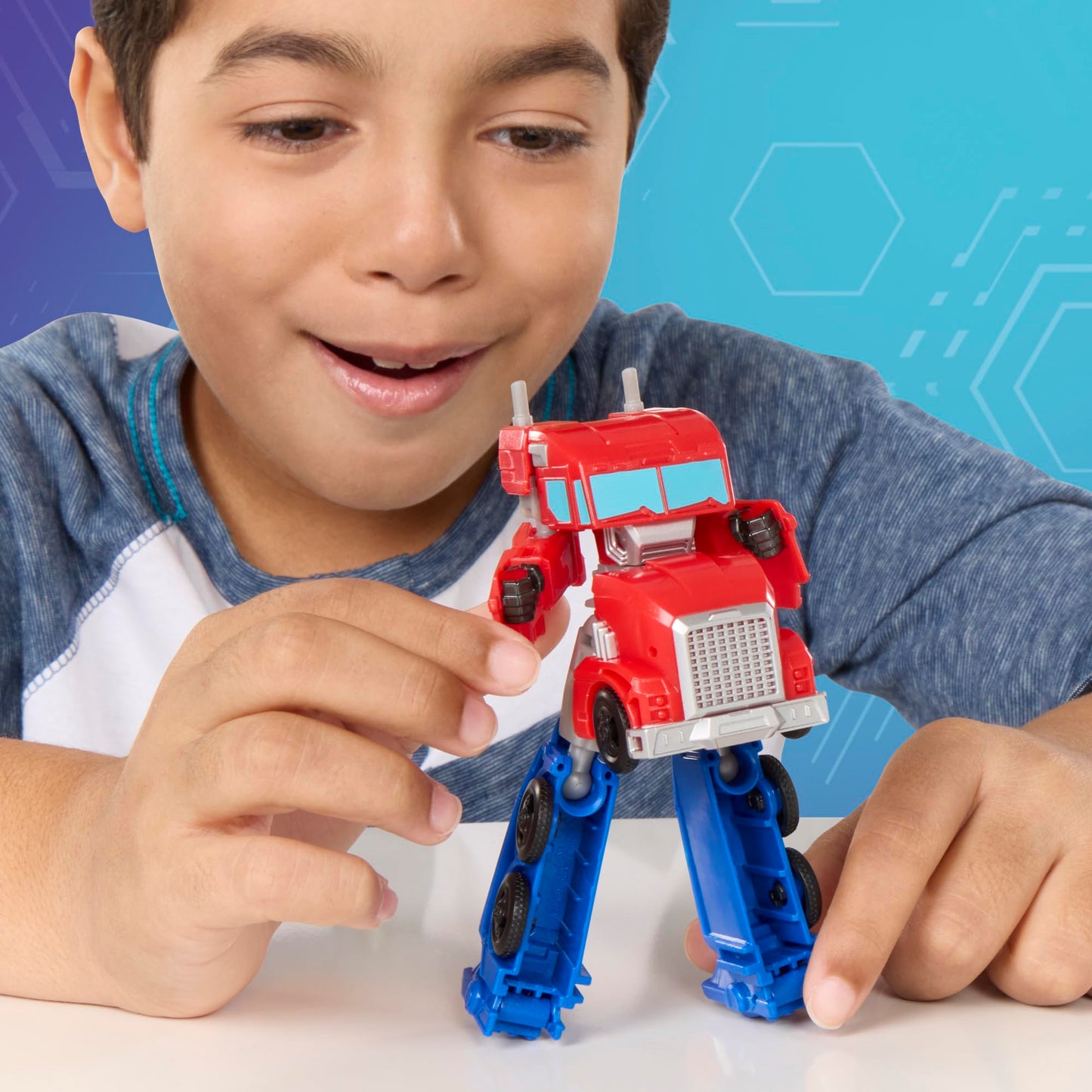 Transformers EarthSpark Optimus Prime Battle Trailer Playset – Lights & Sounds