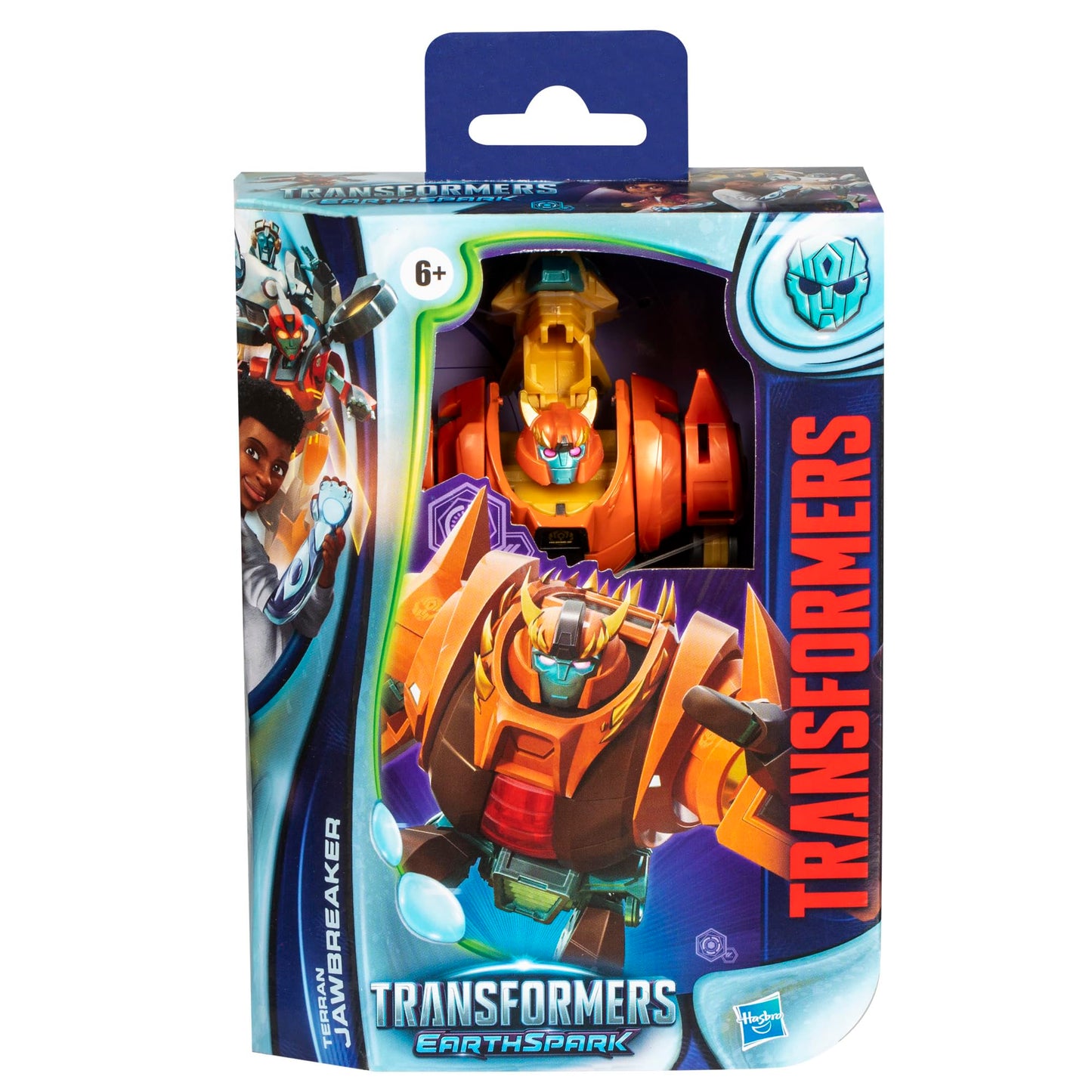 Transformers EarthSpark Terran Jawbreaker Deluxe 5-Inch Robot Figure — 16-Step Dino Conversion