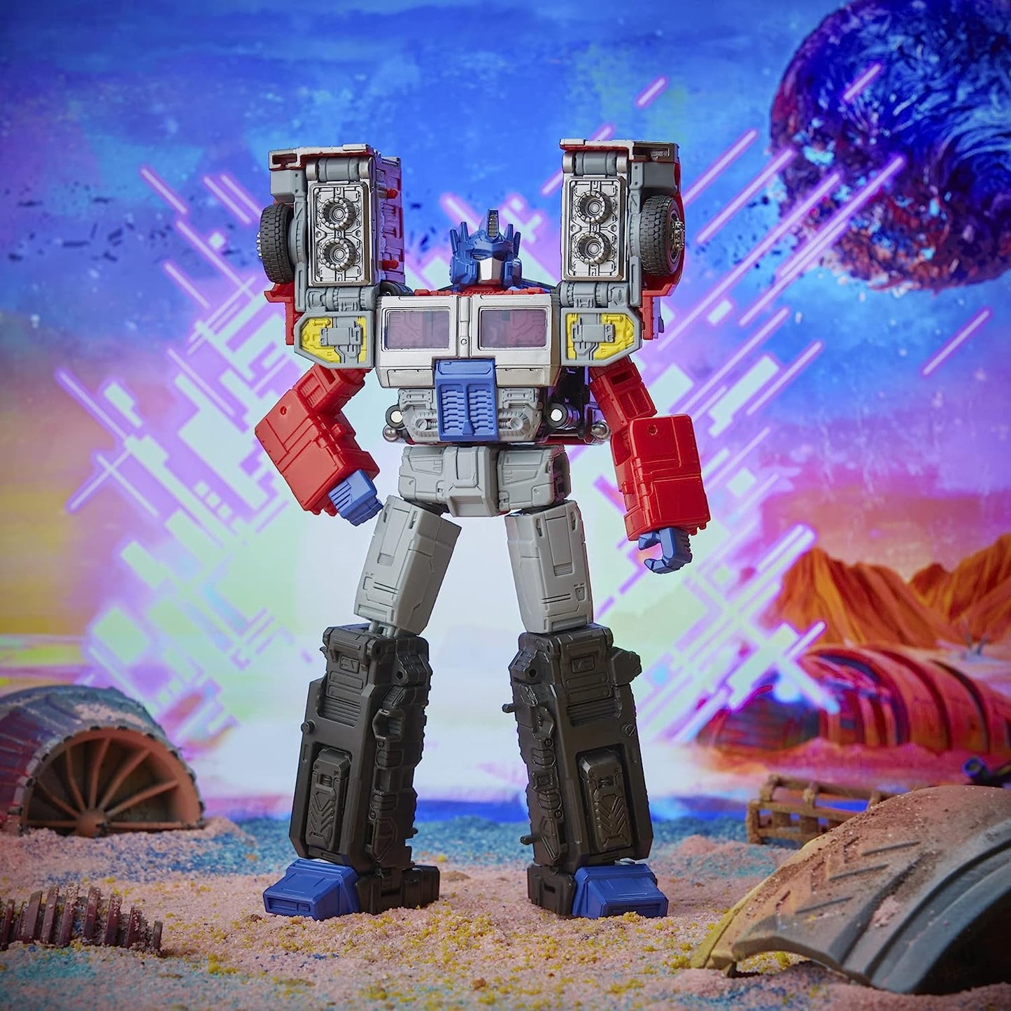 Transformers Legacy Leader G2 Universe Laser Optimus Prime – 7-Inch Action Figure
