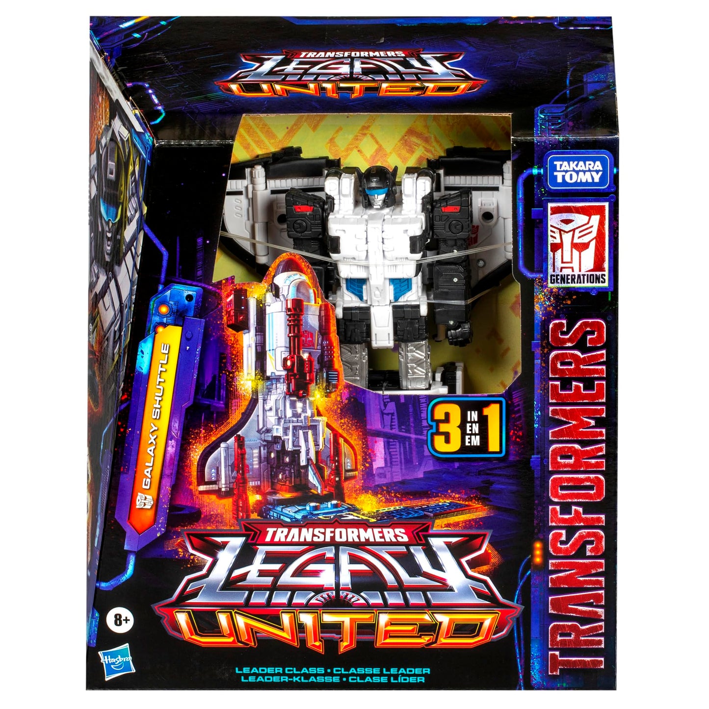 Transformers Legacy United Leader Class Galaxy Shuttle – 7.5-Inch Triple-Changer Action Figure