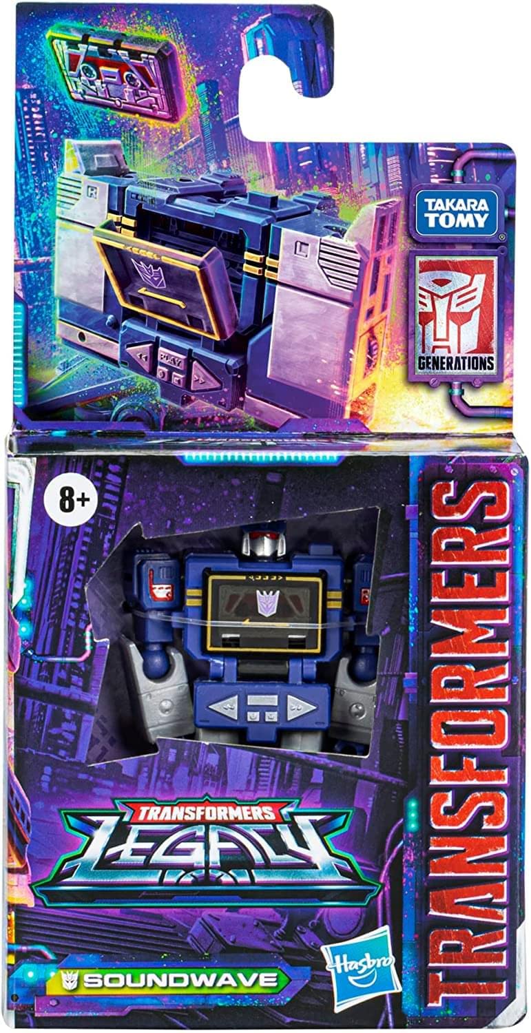 Transformers Generations Legacy Core Soundwave Action Figure - 3.5-Inch Collectible Toy for Ages 8+