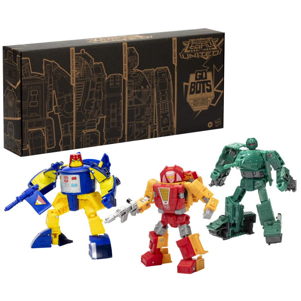 Transformers Generations Selects Go-Bot Guardians 3-Pack: Pathfinder, Smallfoot & Treds