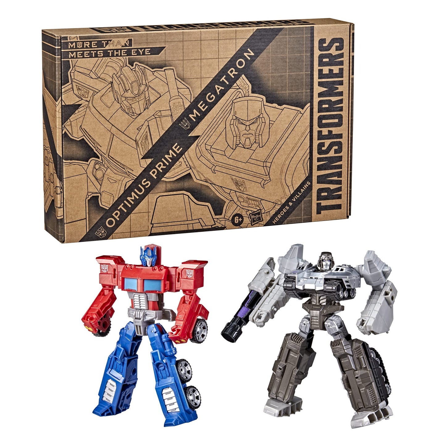 Transformers Heroes and Villains 2-Pack: Optimus Prime & Megatron – 7-Inch Figures (Amazon Exclusive)