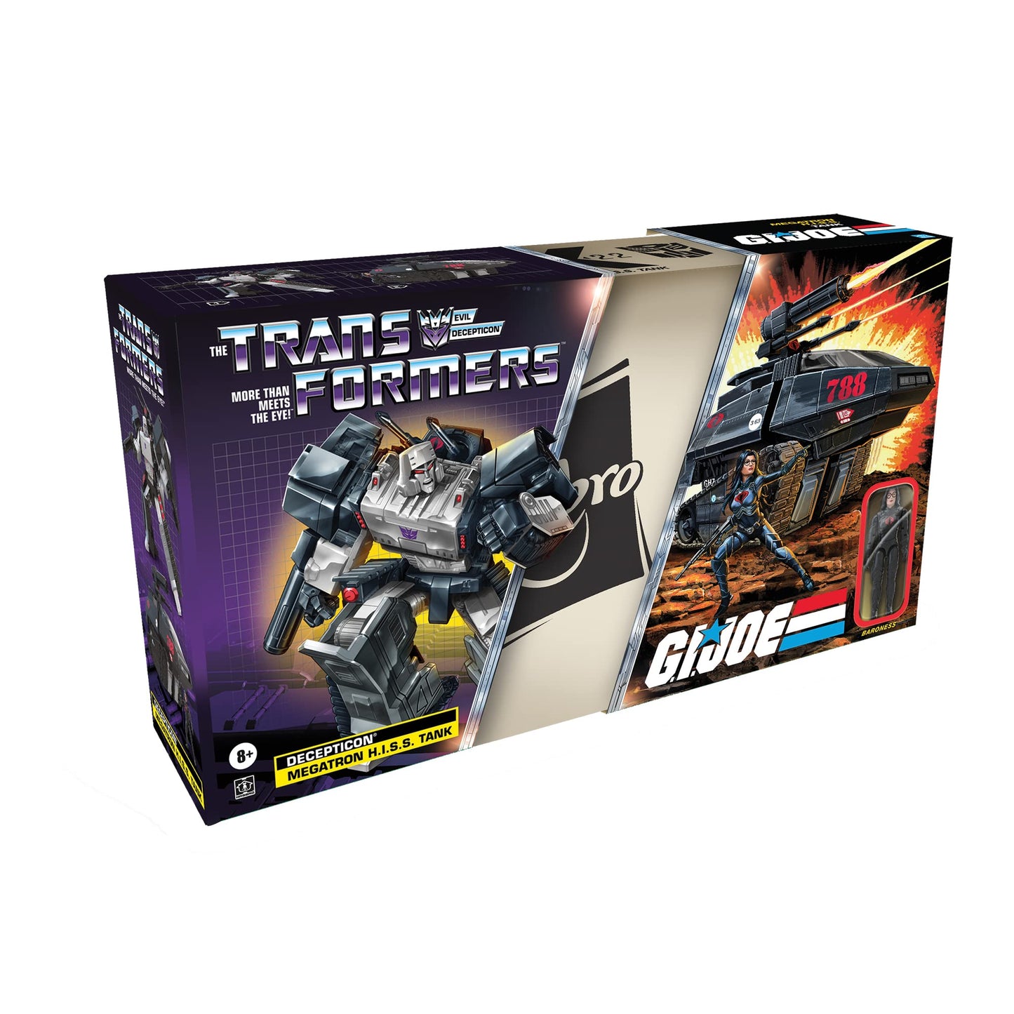 Transformers Generations Collaborative: G.I. Joe Mash-Up Megatron H.I.S.S. Tank with Cobra Baroness Figure | Ages 8+