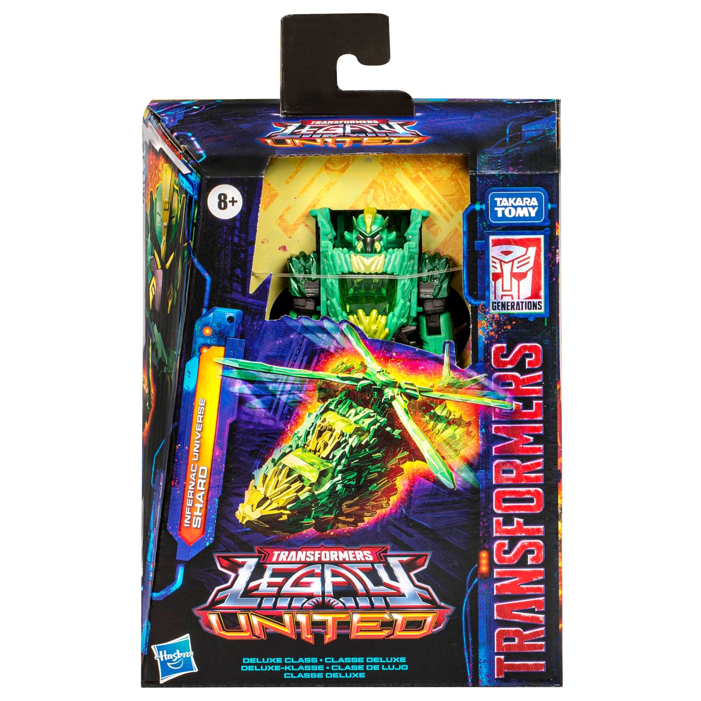 Transformers Legacy United Deluxe Class Infernac Universe Shard – 5.5-Inch Armorizer Figure