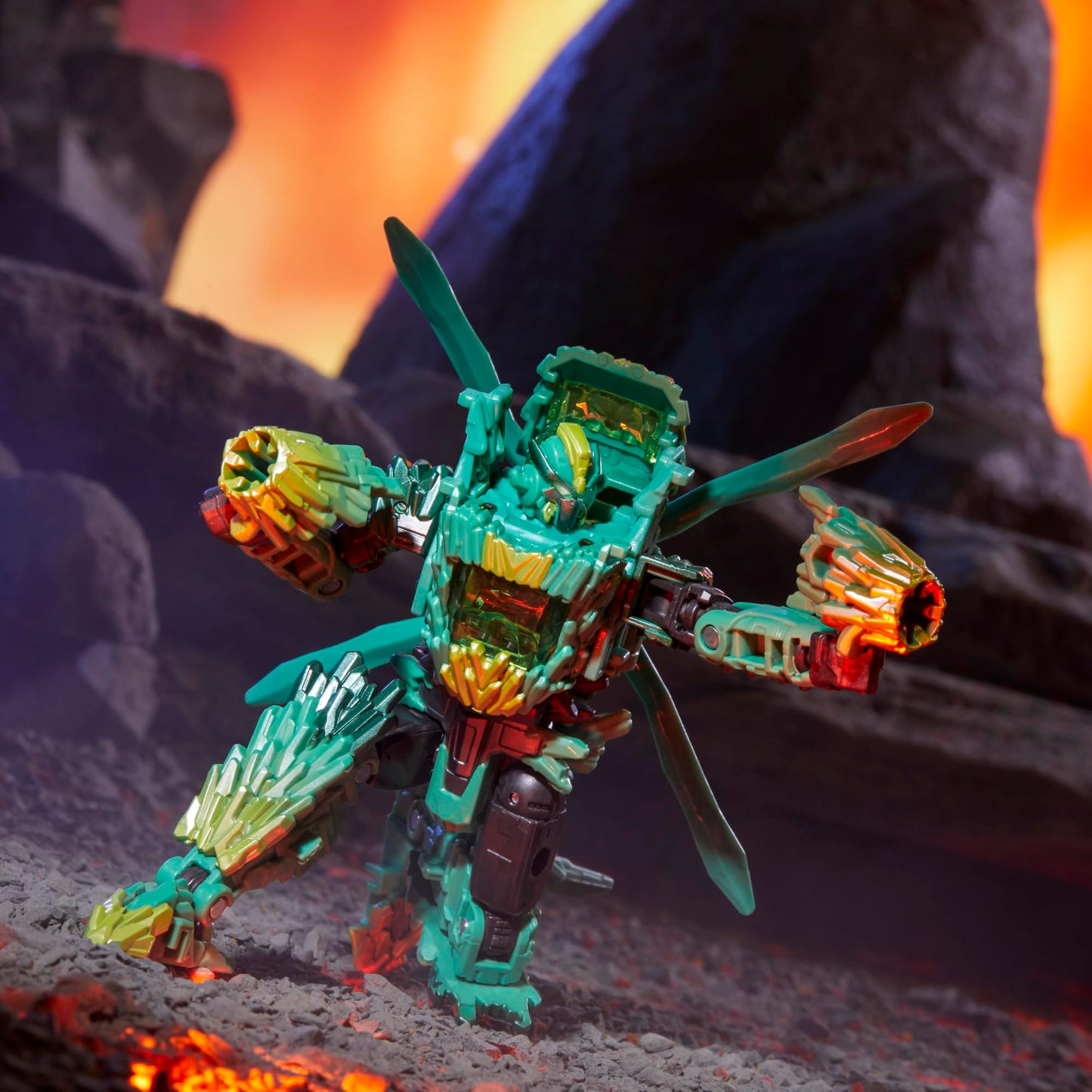 Transformers Legacy United Deluxe Class Infernac Universe Shard – 5.5-Inch Armorizer Figure