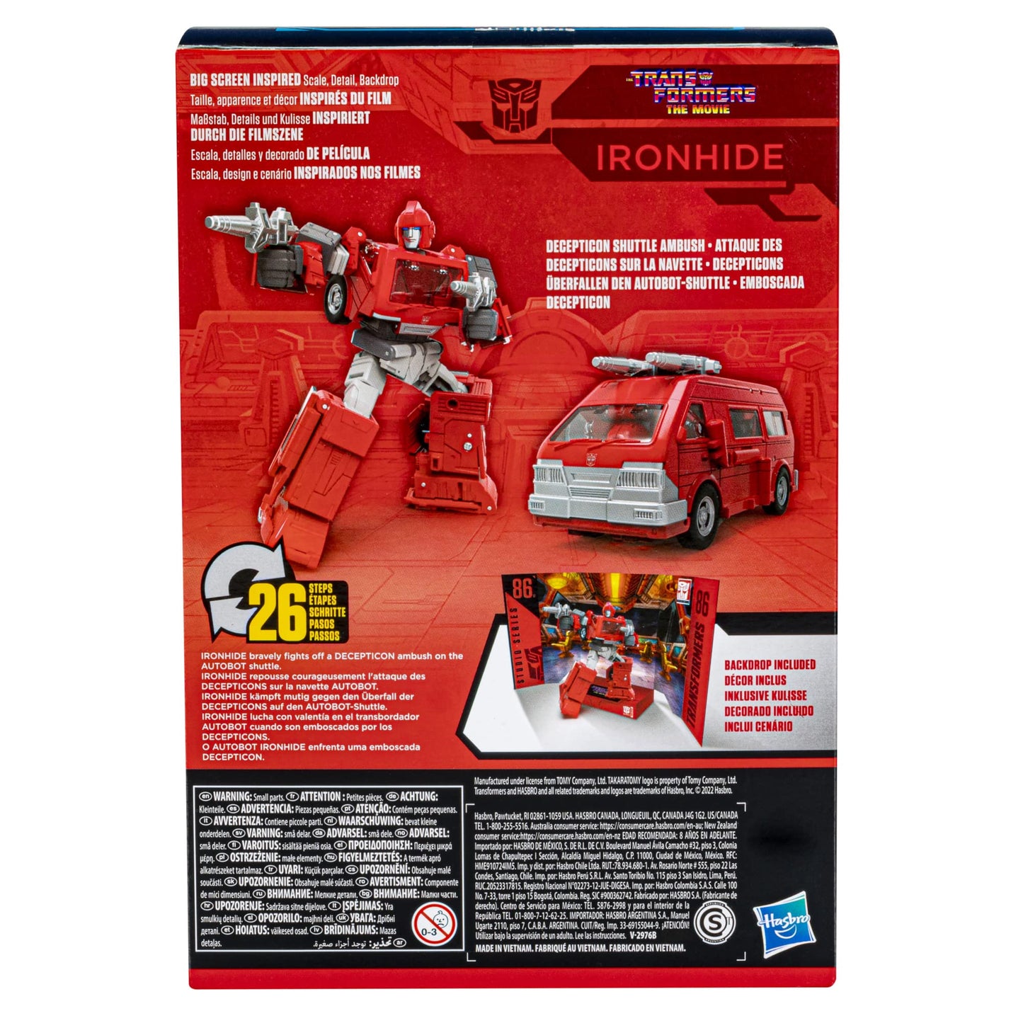 Transformers Studio Series 86-17 Ironhide Voyager Figure The Movie 1986 6.5-Inch