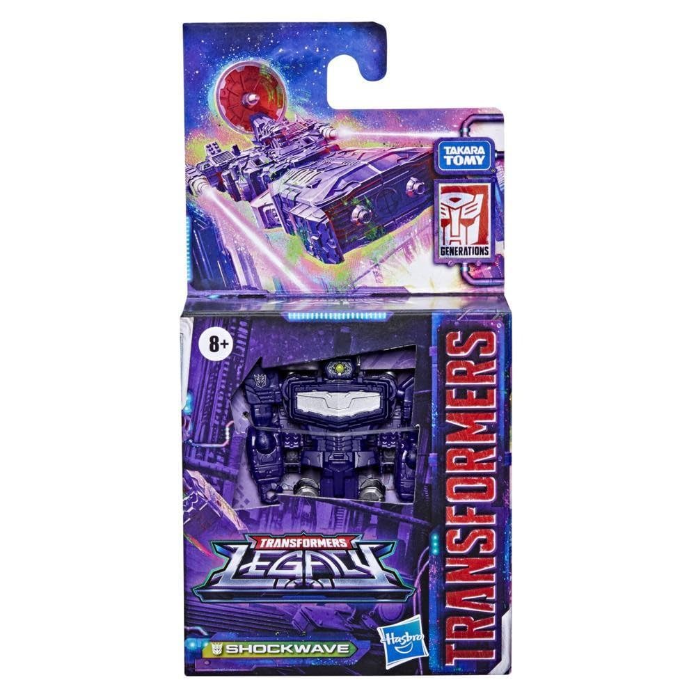Transformers Generations Legacy Core Shockwave Action Figure — 3.5-Inch Toy for Kids 8+