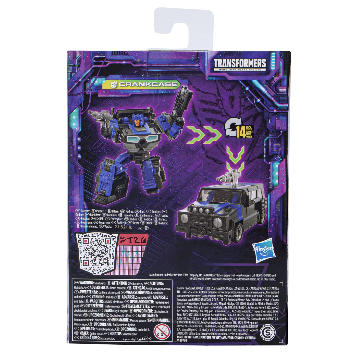 Transformers Legacy Deluxe Crankcase Figure – 5.5-Inch Action Toy for Ages 8+