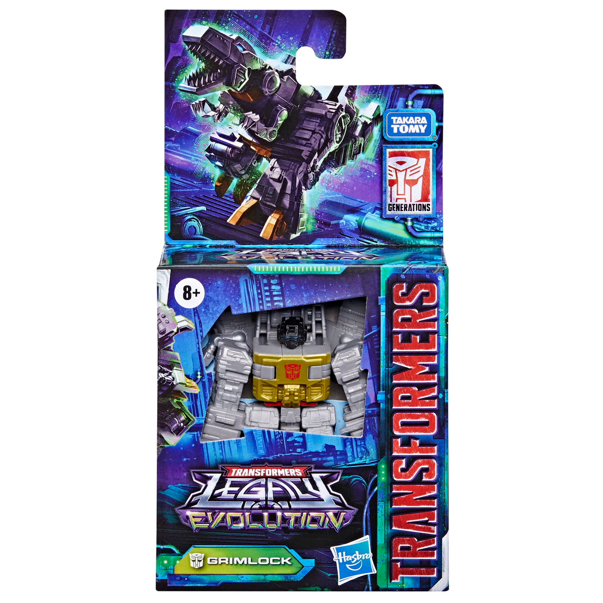 Transformers Legacy Evolution Core Grimlock Toy – 3.5-Inch Action Figure for Ages 8+