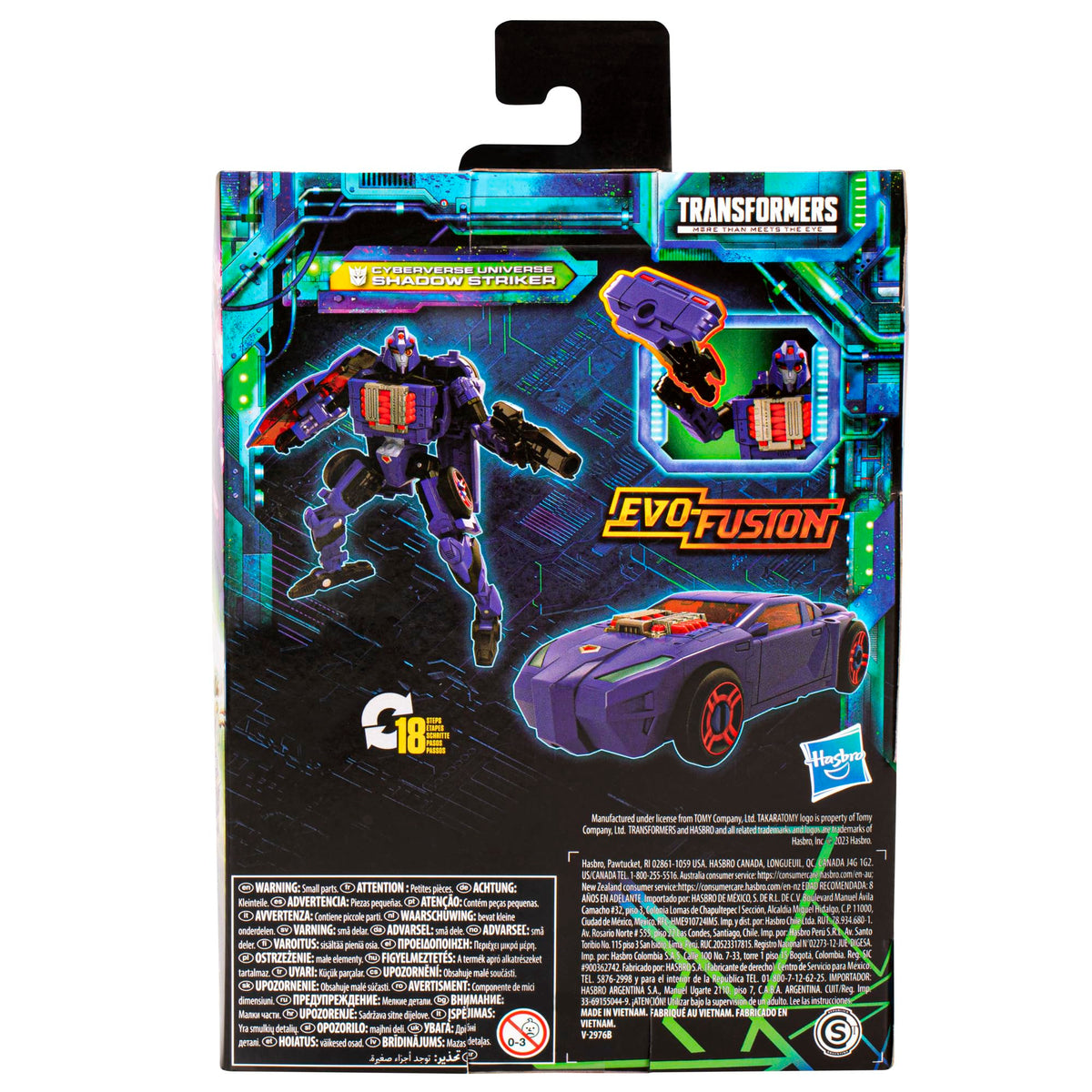 Transformers Legacy Evolution Deluxe Shadow Striker – 5.5-Inch Cyberverse Action Figure (Ages 8+)