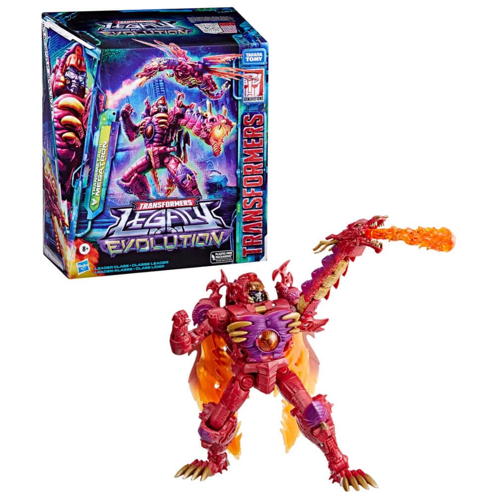 Transformers Legacy Evolution Leader Transmetal II Megatron Toy – 8.5-Inch Dragon Mode Action Figure