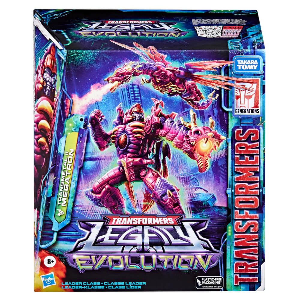 Transformers Legacy Evolution Leader Transmetal II Megatron Toy – 8.5-Inch Dragon Mode Action Figure