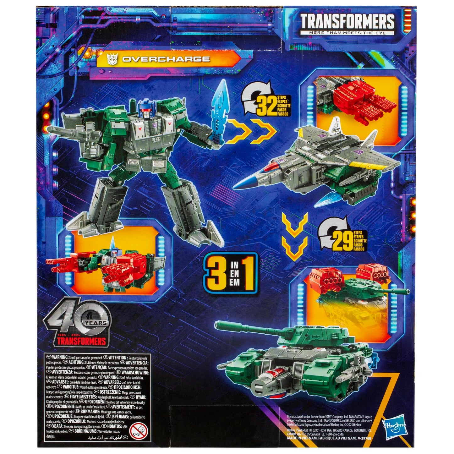 Transformers Legacy United Leader Class Overcharge – 7.5-Inch Converting Figure