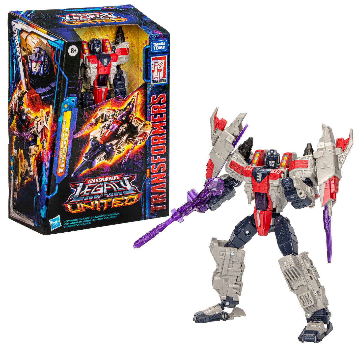 Transformers Legacy United Starscream Voyager Class – 7-Inch Cybertron Universe Action Figure