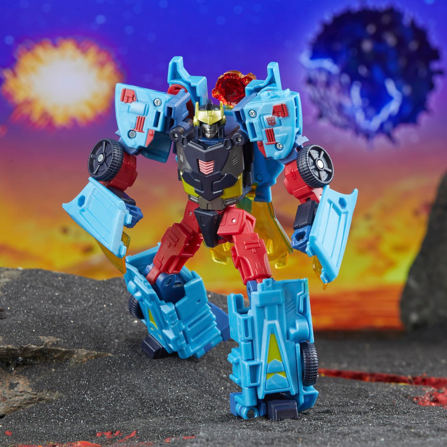 Transformers Legacy United Deluxe Hot Shot – 5.5-Inch Cybertron Universe Action Figure