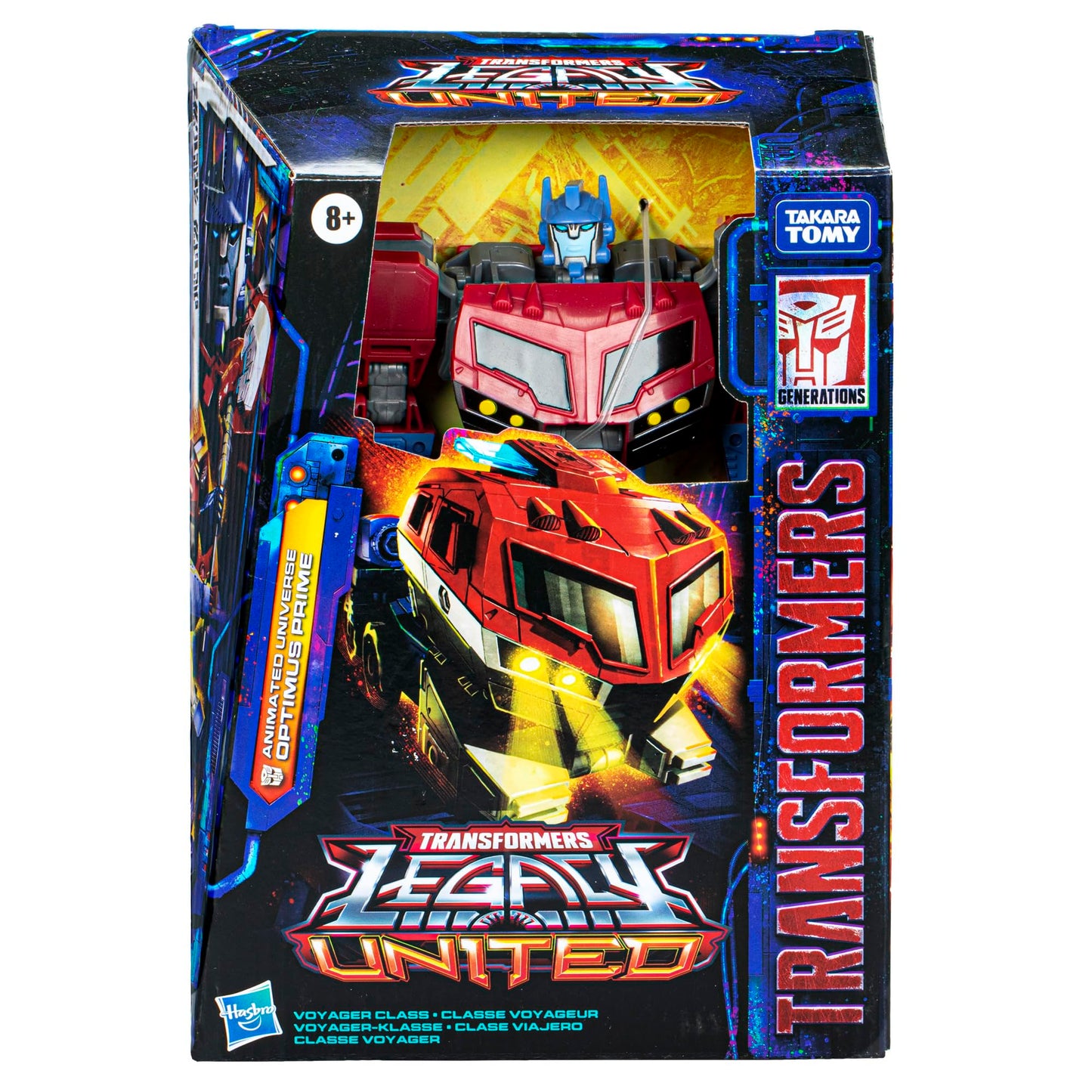 Transformers Legacy United Voyager Class Animated Universe Optimus Prime – 7-Inch Convertible Figure