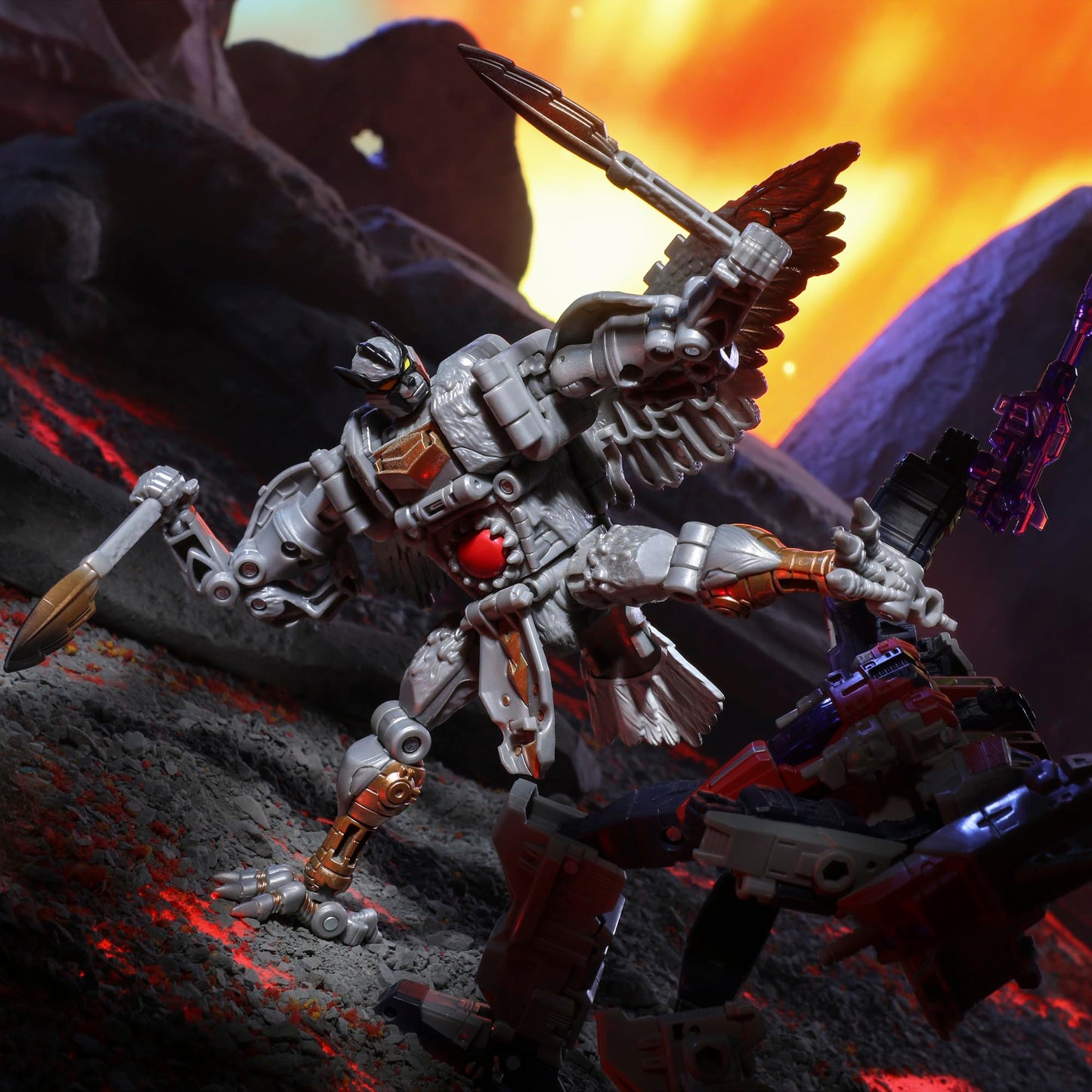 Transformers Legacy United Voyager Beast Wars Universe Silverbolt – 7-Inch Converting Action Figure (8+)