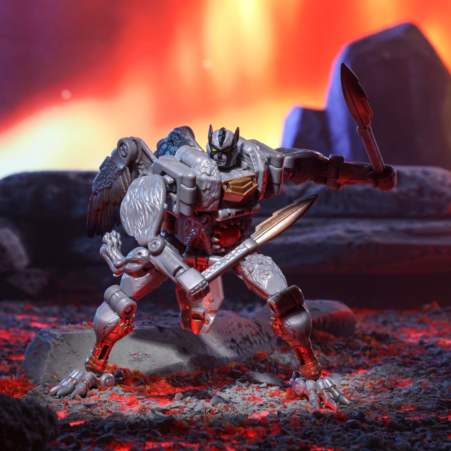 Transformers Legacy United Voyager Beast Wars Universe Silverbolt – 7-Inch Converting Action Figure (8+)