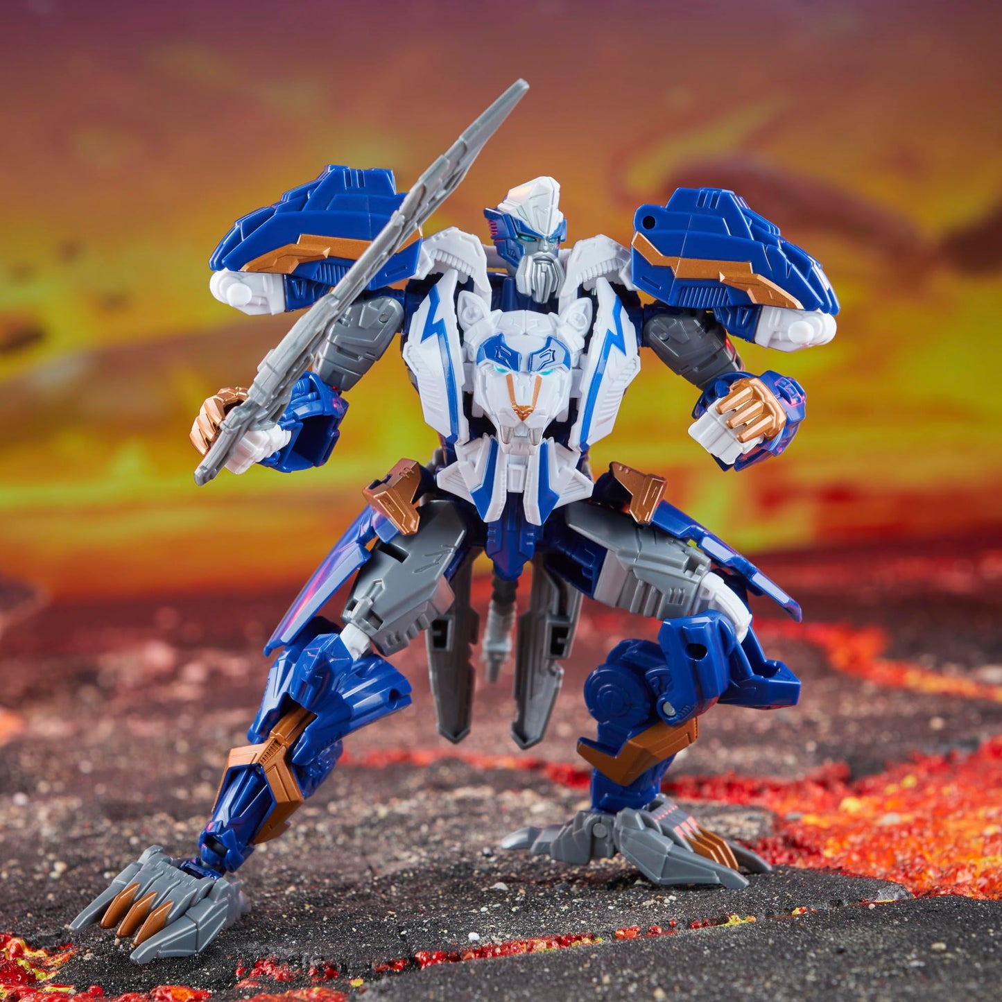 Transformers Legacy United Thundertron – 7-Inch Voyager-Scale Converting Figure (8+), Robot to Cybertronian Lion