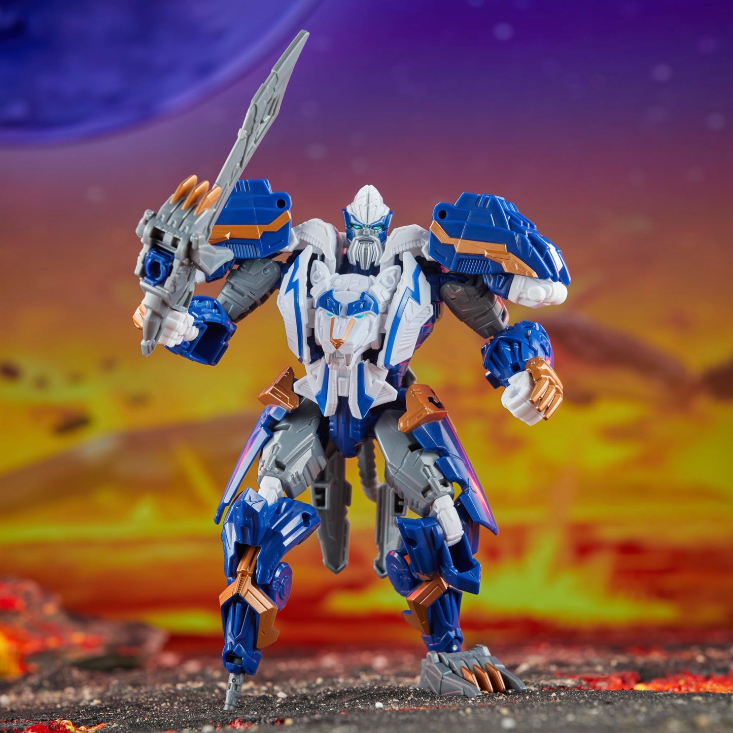 Transformers Legacy United Thundertron – 7-Inch Voyager-Scale Converting Figure (8+), Robot to Cybertronian Lion