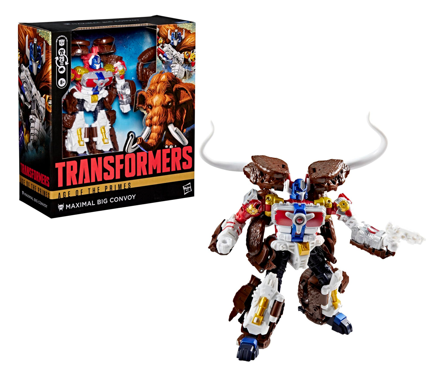 Transformers Maximal Big Convoy Leader Class 6.5-Inch Figure | 29-Step Robot to Mammoth Conversion | Age 8+