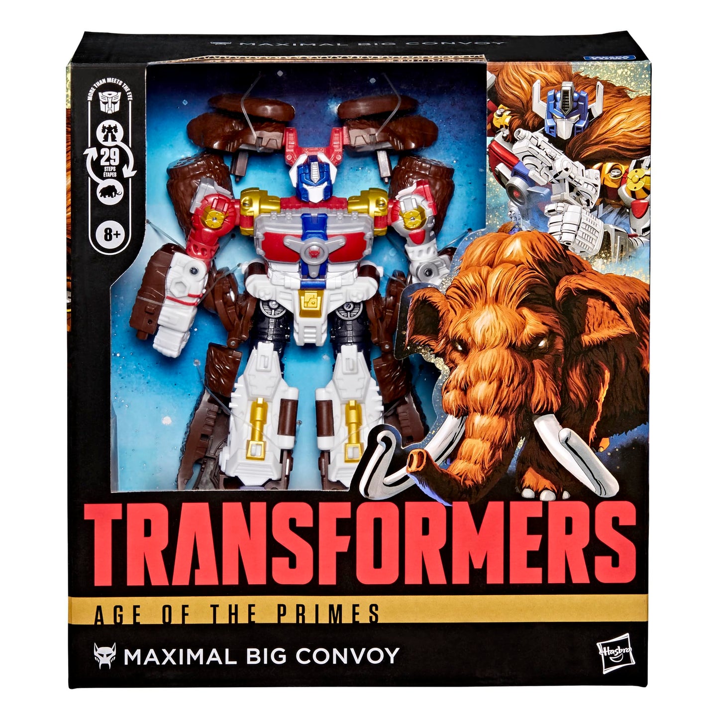 Transformers Maximal Big Convoy Leader Class 6.5-Inch Figure | 29-Step Robot to Mammoth Conversion | Age 8+