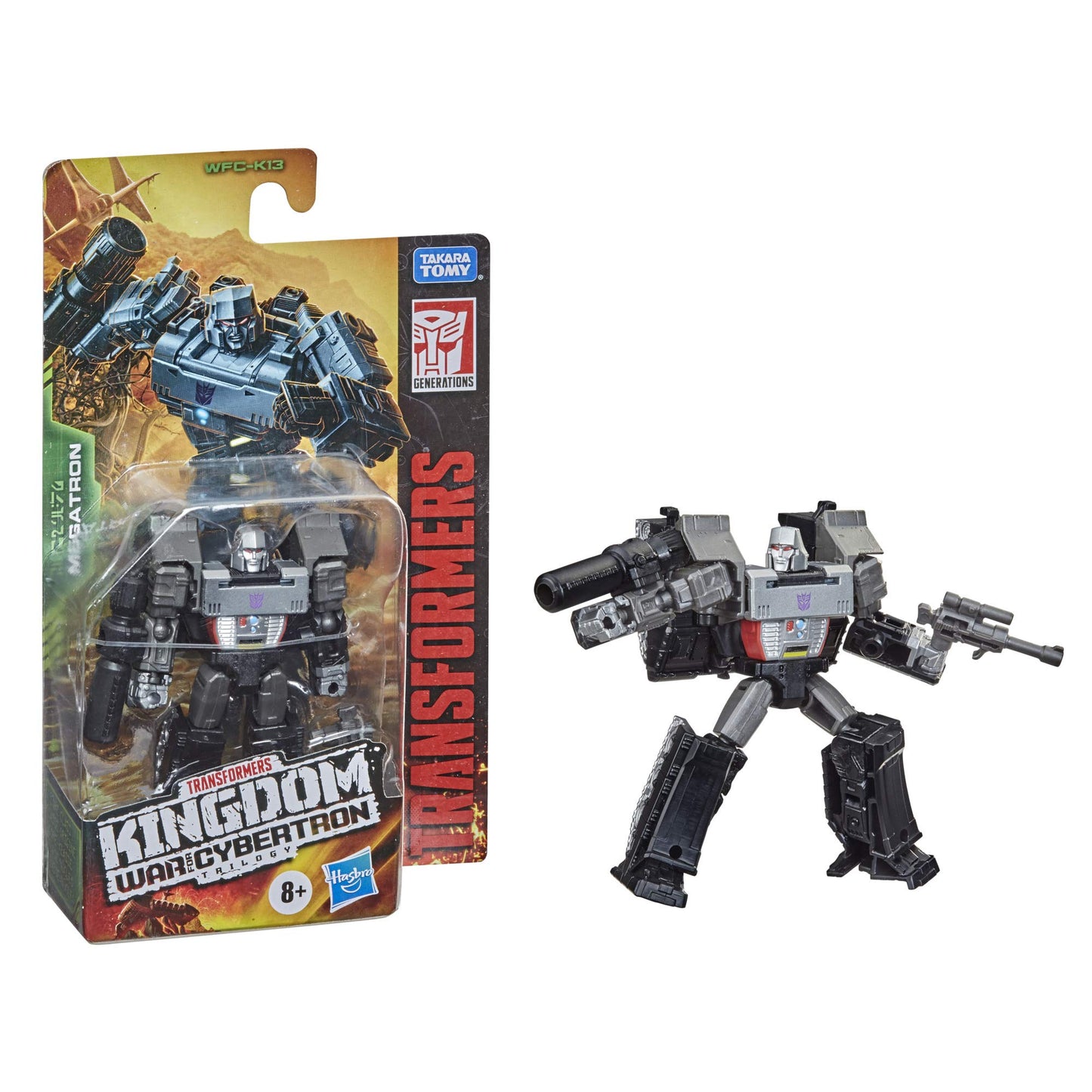 Transformers Kingdom Core Class WFC-K13 Megatron 3.5-Inch Action Figure – Collectible Toy (Ages 8+)