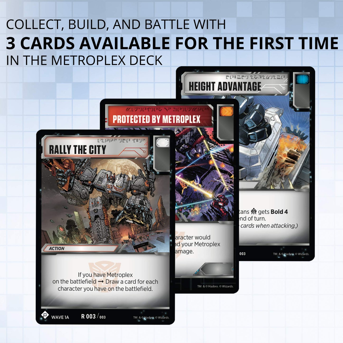 Transformers TCG Metroplex Deck – Foil Titan Card + 44 Cards (Scamper, Six Gun, Slammer)