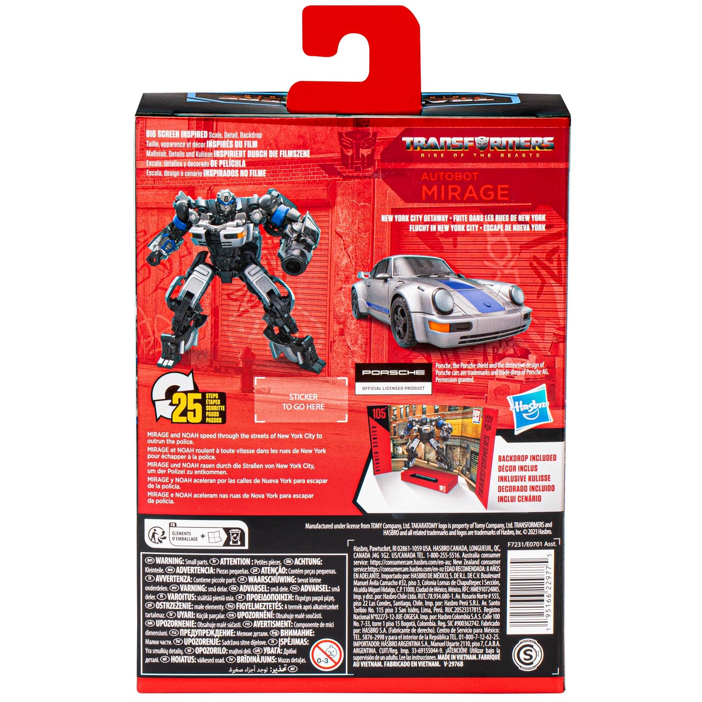 Transformers Studio Series Deluxe Mirage 105 – 4.5-Inch Autobot Action Figure (Rise of the Beasts)