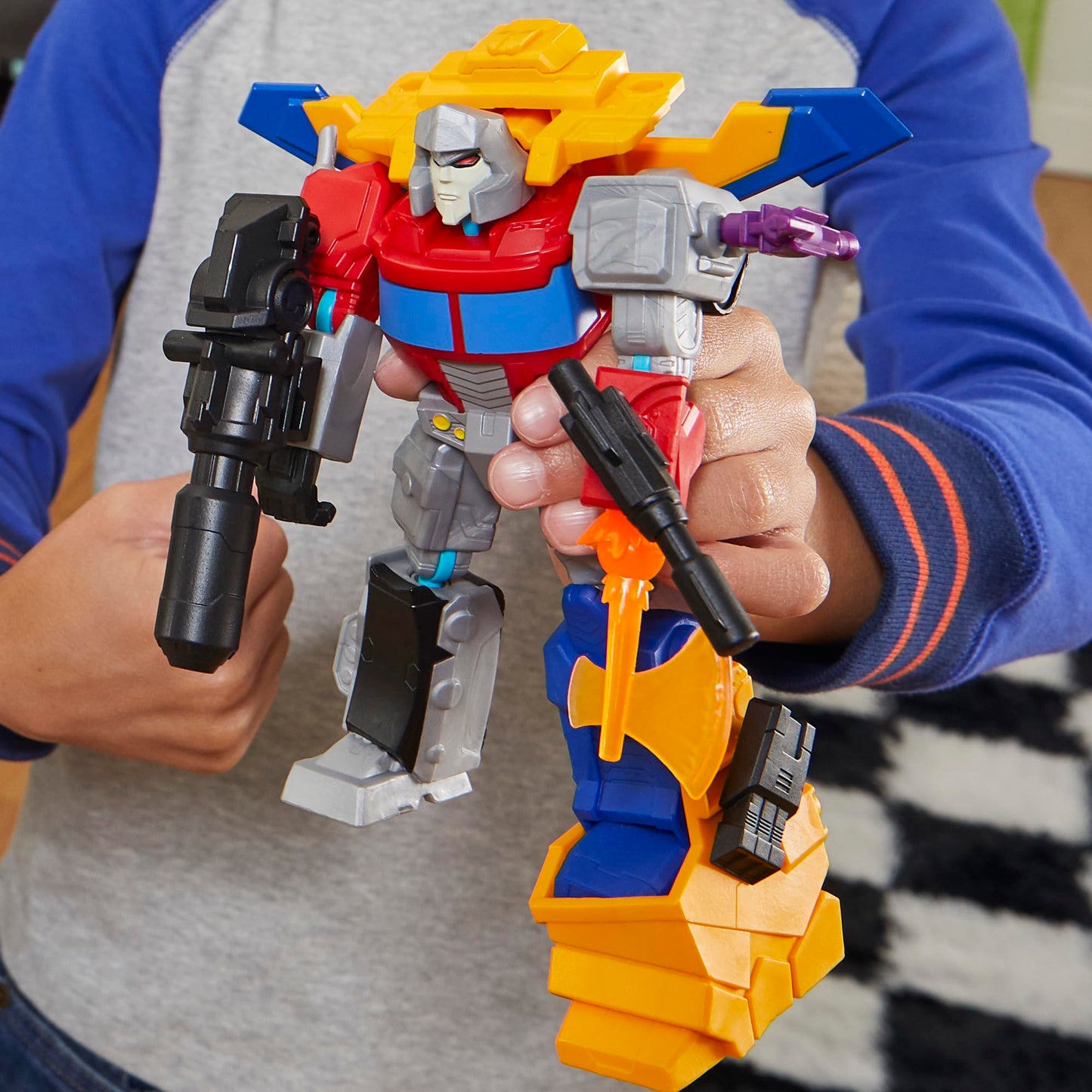Transformers MixMashers Megatron Deluxe Figure — Custom 5-Inch Mix-and-Match Toy for Kids 4+