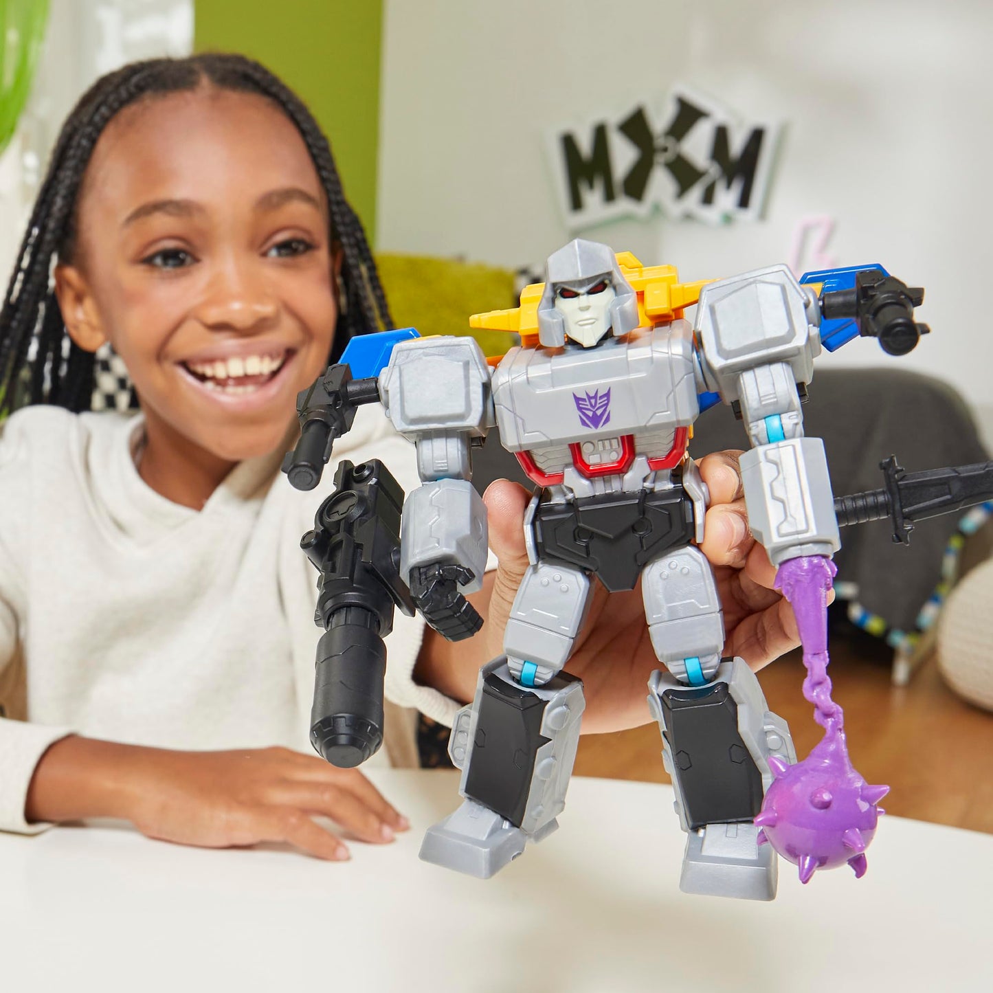 Transformers MixMashers Megatron Deluxe Figure — Custom 5-Inch Mix-and-Match Toy for Kids 4+