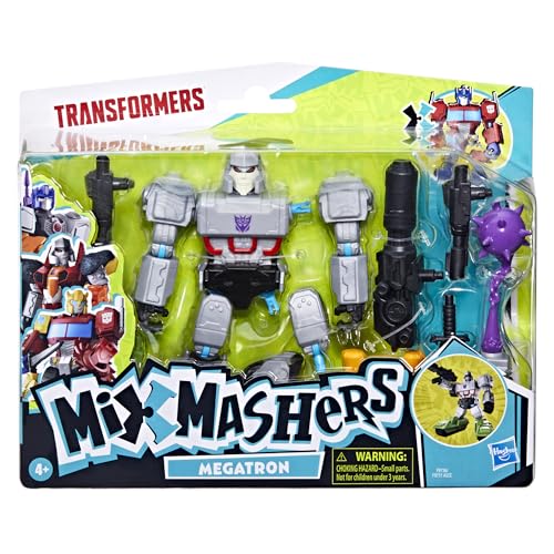 Transformers MixMashers Megatron Deluxe Figure — Custom 5-Inch Mix-and-Match Toy for Kids 4+