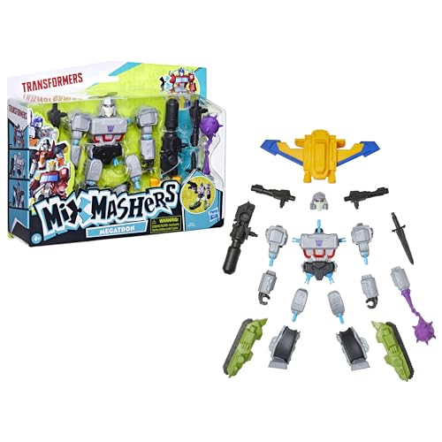Transformers MixMashers Megatron Deluxe Figure — Custom 5-Inch Mix-and-Match Toy for Kids 4+