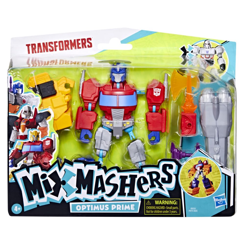 TRANSFORMERS MixMashers Optimus Prime Deluxe: Custom Mash-Up 5-Inch Action Figure + Accessories