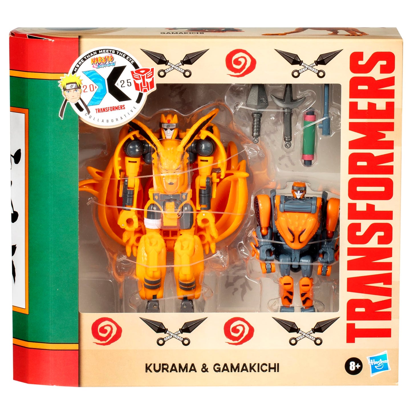 Transformers x Naruto Shippuden Kurama & Gamakichi — 2-Figure Collaborative Pack (8+)