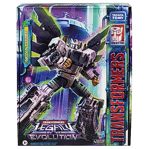Transformers Legacy Evolution Nova Prime Leader Class Toy – 7-Inch, Amazon Exclusive
