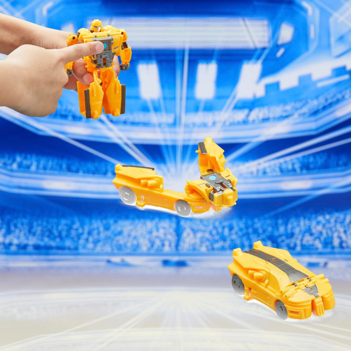 Transformers One Cog Changer Bumblebee (B-127) & Airachnid — 4-Inch 2-In-1 Robot Action Figures