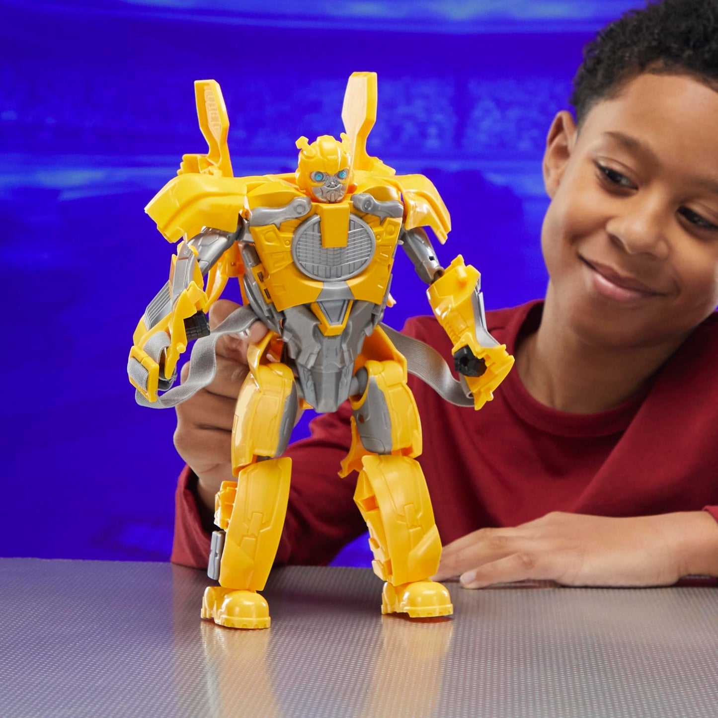 Transformers One Bumblebee B-127 9.8-Inch 2-in-1 Figure Converts to Mask | Interactive Toy